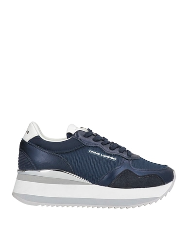 CRIME London Sneakers Bleu Cuir