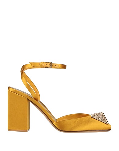 VALENTINO GARAVANI Court Mustard Textile fibres