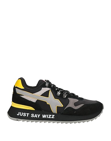 W6YZ Sneakers JUST SAY WIZZ Black Textile fibers, Leather