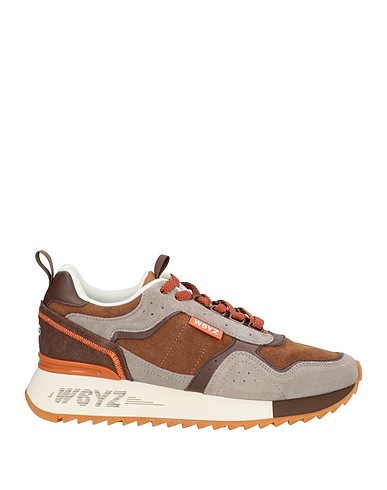 W6YZ Sneakers JUST SAY WIZZ Brown Leather
