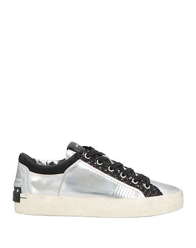 CRIME London Sneakers Silver Leather