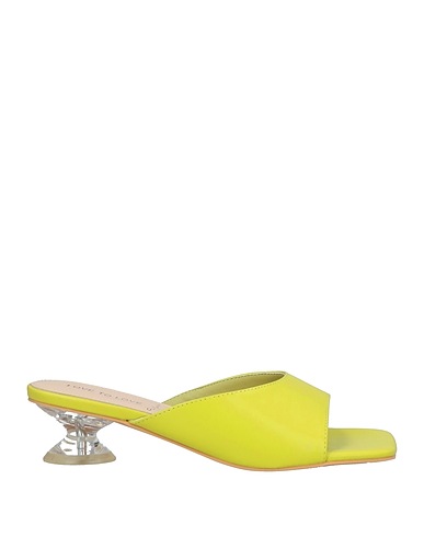 GAI MATTIOLO Sandals LOVE TO LOVE Lime green Textile fibers