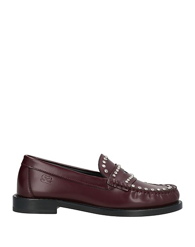 SANDRO Loafers Burgundy Leather