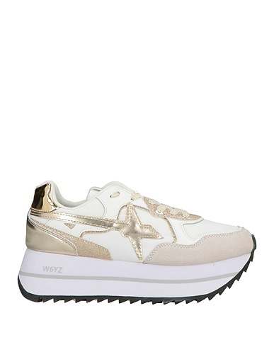 W6YZ Sneakers White Leather, Nylon