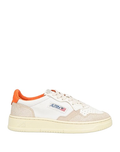 AUTRY Sneakers Off white Leather, Textile fibres