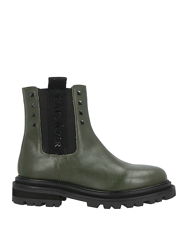 CAFèNOIR Stiefelette Dunkelgrün Leder