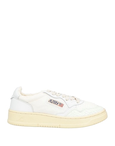 AUTRY Sneakers Off white Leather, Textile fibres