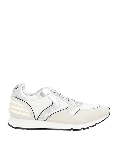 VOILE BLANCHE Sneakers Light grey Leather, Synthetisches Material