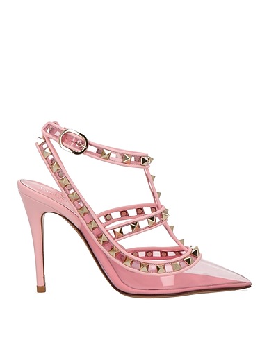 VALENTINO GARAVANI Court Pink Synthetic fibers, Leather