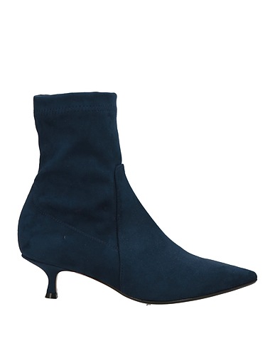 ANNA F. Ankle boot Navy blue Leather
