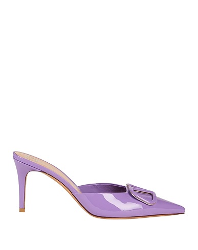 VALENTINO GARAVANI Mules and clogs Lilac Leather