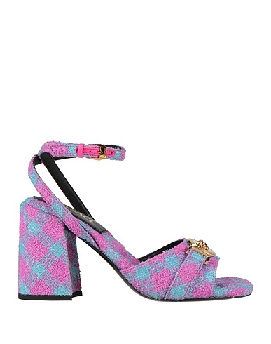 VERSACE Sandals Lilac Textile fibres