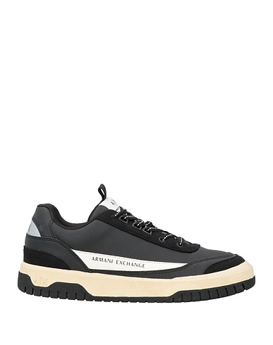 ARMANI EXCHANGE Sneakers Black 100% Polyester, Polyurethane