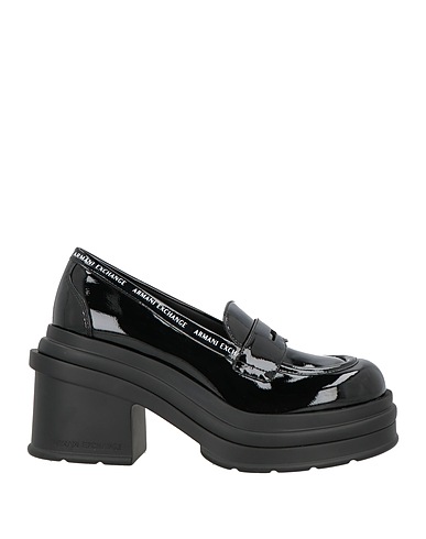 ARMANI EXCHANGE Loafers Black Textile fibers