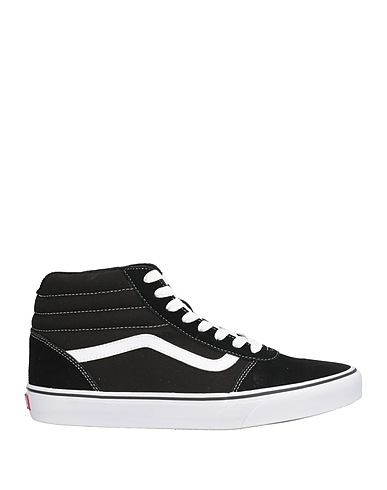 VANS Sneakers Black Leather, Textile fibres