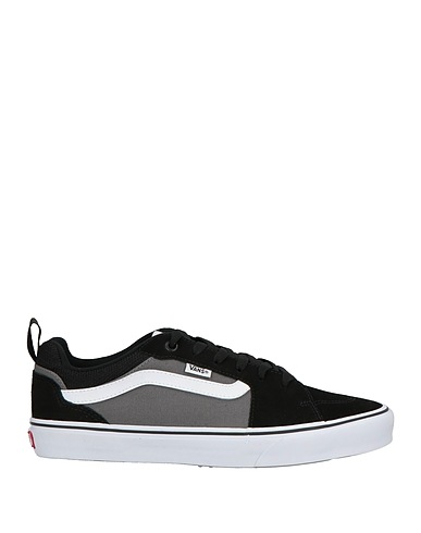 VANS Sneakers Black Leather, Textile fibres