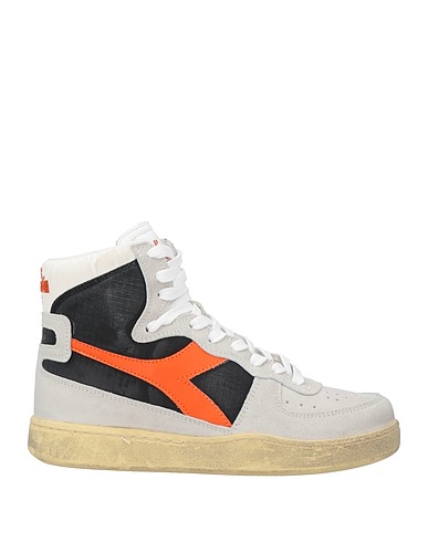 DIADORA HERITAGE Sneakers GRIGIO CHIARO Leather, Textile fibers