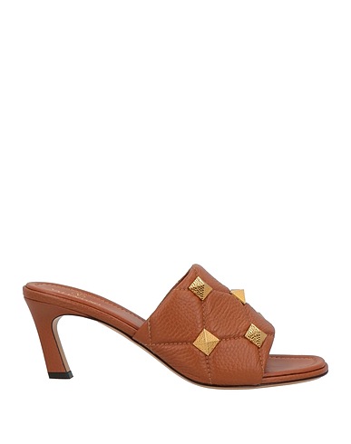 VALENTINO GARAVANI Sandals Brown Leather