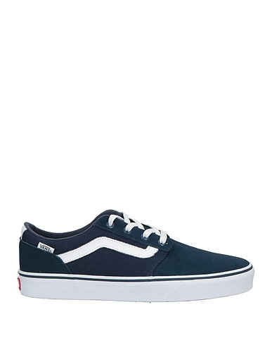 VANS Sneakers Midnight blue Leather, Textile fibers