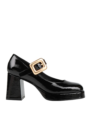 CAFèNOIR Court Black Leather
