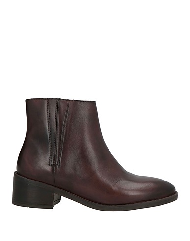 CAFèNOIR Ankle boot Dark brown Leather