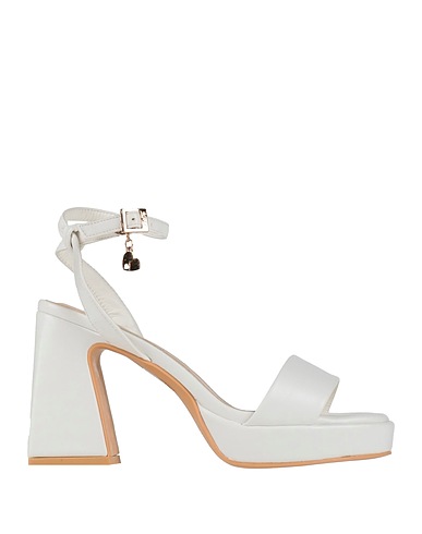 GAI MATTIOLO Sandals LOVE TO LOVE White Synthetisches Material