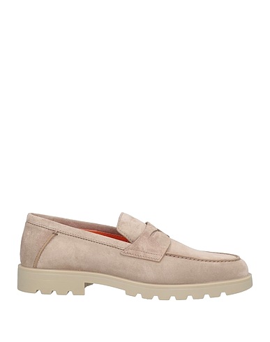 SANTONI Loafers Taupe Leather
