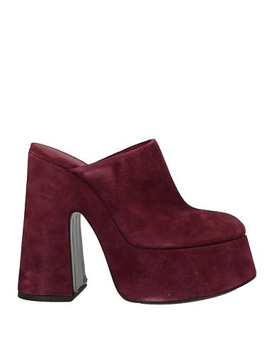 VIC MATIĒ Mules and clogs Burgundy Leather