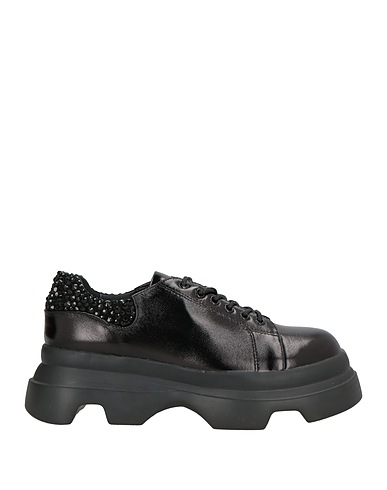 JEANNOT Schnürschuhe Schwarz Leder