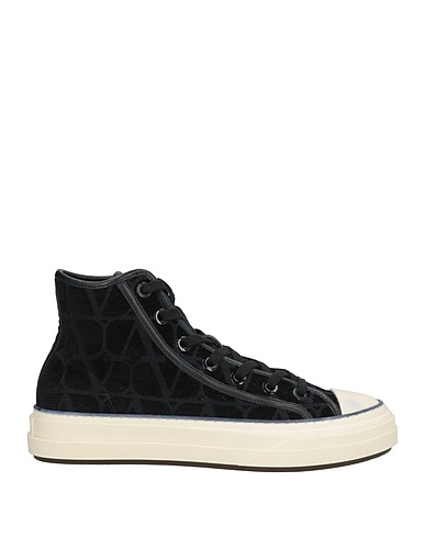 VALENTINO GARAVANI Sneakers Black Textile fibres, Leather