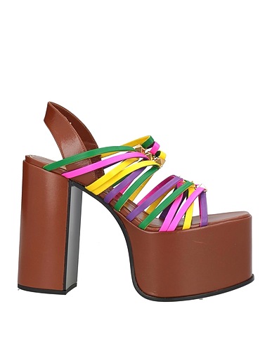 VALENTINO GARAVANI Sandals Fuchsia Leather