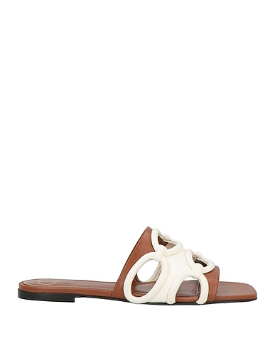 VALENTINO GARAVANI Sandals Brown Leather