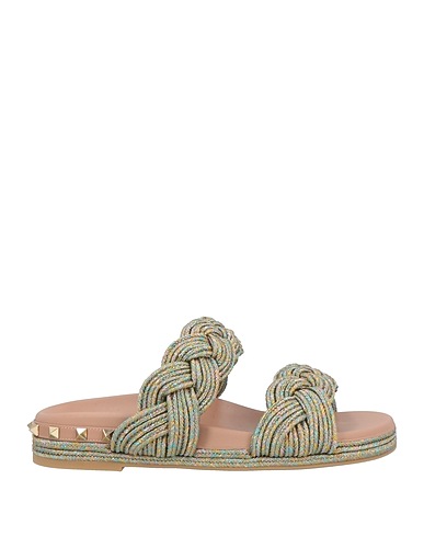 VALENTINO GARAVANI Sandals Gold Textile fibres