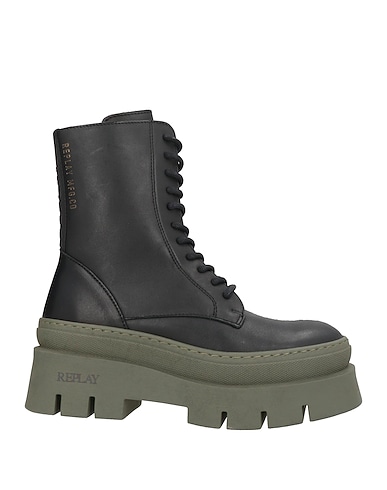 REPLAY Ankle boot Black Leather