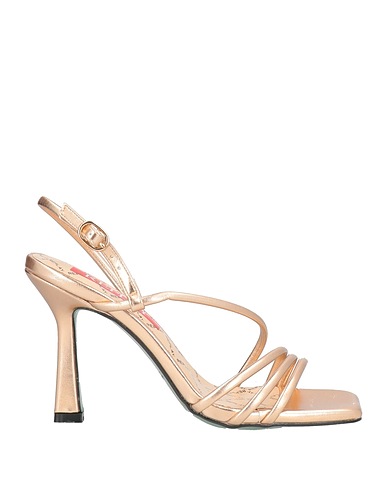 REPLAY Sandals Gold Textile fibres