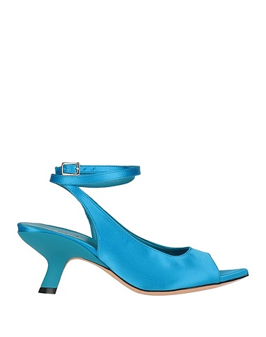 VIC MATIĒ Sandals Azure Textile fibres