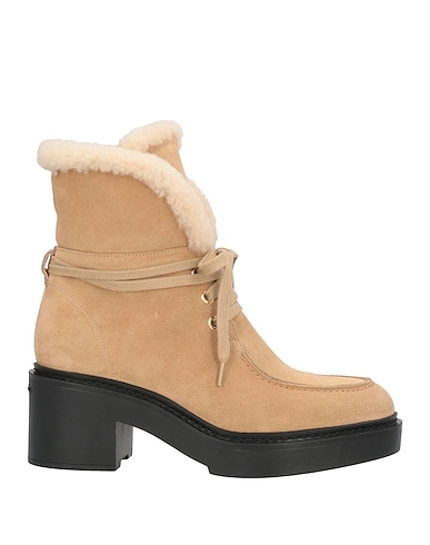 SANTONI Ankle boot Sand Shearling