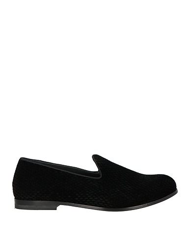 GIORGIO ARMANI Loafers Black Textile fibers