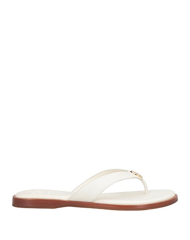 TORY BURCH Dianetten Weiß Kalbsleder