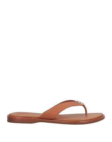 TORY BURCH Flip flops Brown Calfskin