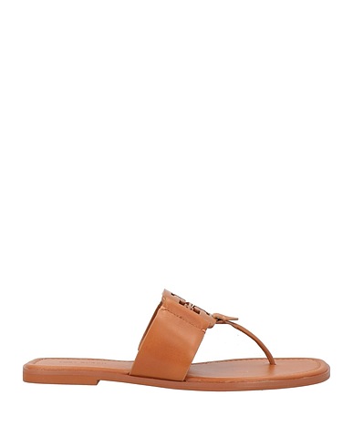 TORY BURCH Sandalias de dedo Camel Cuero