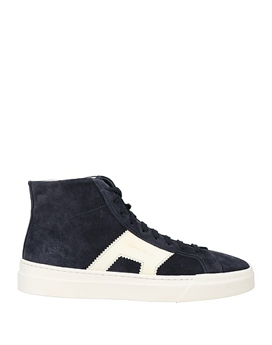 SANTONI Sneakers Midnight blue Leather