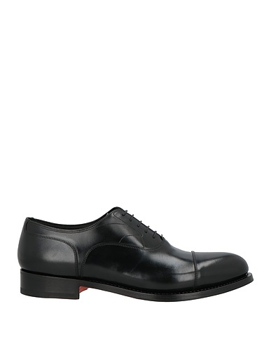 SANTONI Stringate Nero Pelle