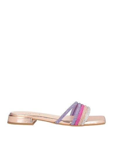 GAëLLE Paris Sandals Rose gold Textile fibres