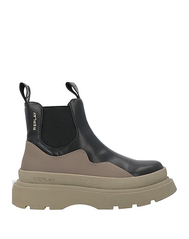 REPLAY Ankle boot Black Textile fibers