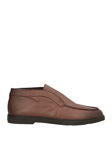 SANTONI Ankle boot Brown Leather
