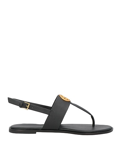 TORY BURCH Flip flops Black Calfskin