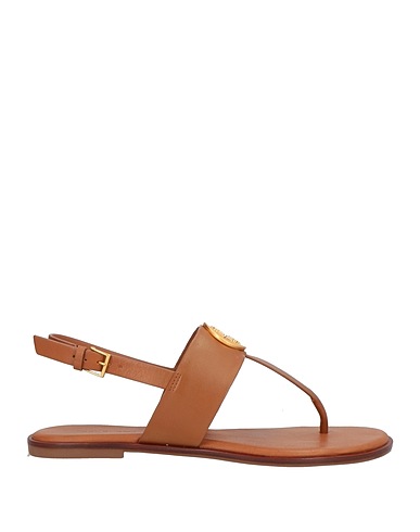 TORY BURCH Flip flops Brown Calfskin
