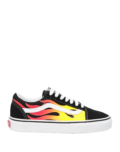 VANS Sneakers Black Leather, Textile fibres