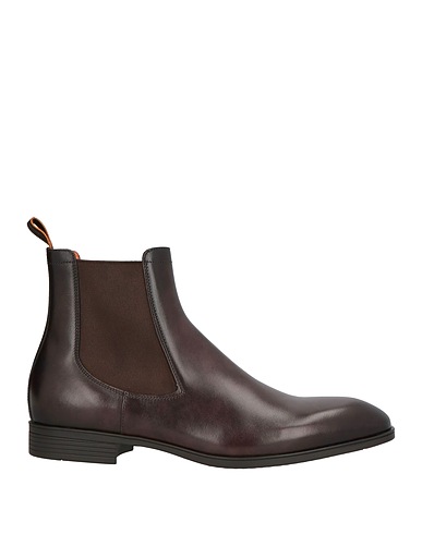 SANTONI Ankle boot Dark brown Leather